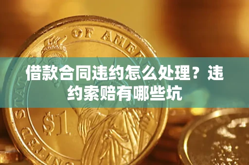 武汉借款合同违约怎么处理？违约索赔有哪些坑