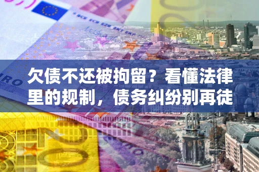武汉欠债不还被拘留？看懂法律里的规制，债务纠纷别再徒劳奔波