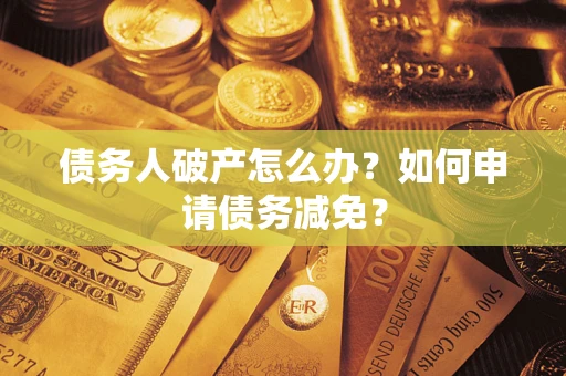 武汉债务人破产怎么办？如何申请债务减免？