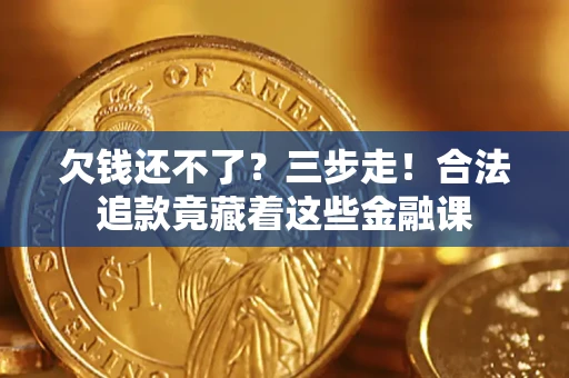 武汉欠钱还不了？三步走！合法追款竟藏着这些金融课