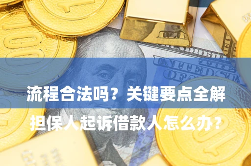 武汉

担保人起诉借款人怎么办？流程合法吗？关键要点全解析
