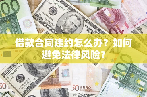 武汉借款合同违约怎么办？如何避免法律风险？