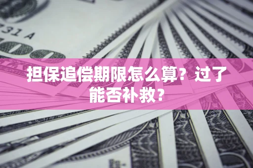 武汉担保追偿期限怎么算？过了能否补救？